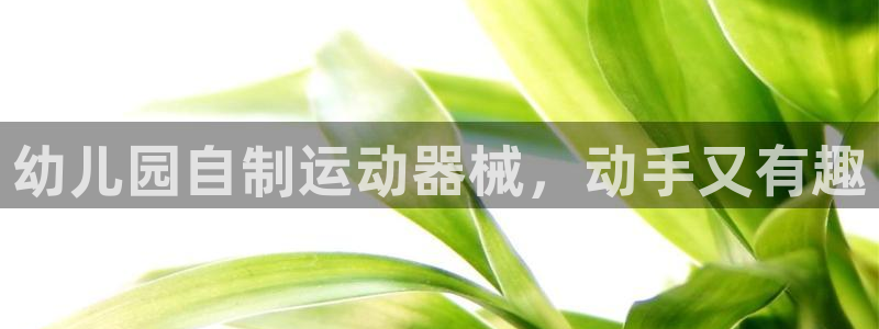 z6com尊龙凯时代理：幼儿园自制运动器械，动手又有