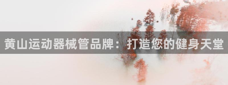 尊龙coming to my own：黄山运动器械管