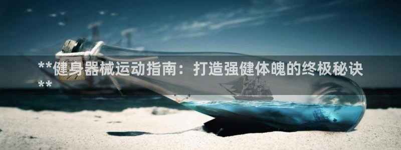 凯时网址多少：**健身器械运动指南：打造强健体魄的终