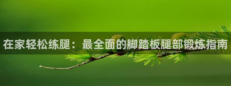 尊龙凯时网站不让提款：在家轻松练腿：最全面的脚踏板腿