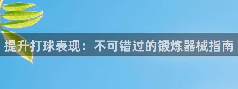 z6尊龙官网：提升打球表现：不可错过的锻炼器械指南