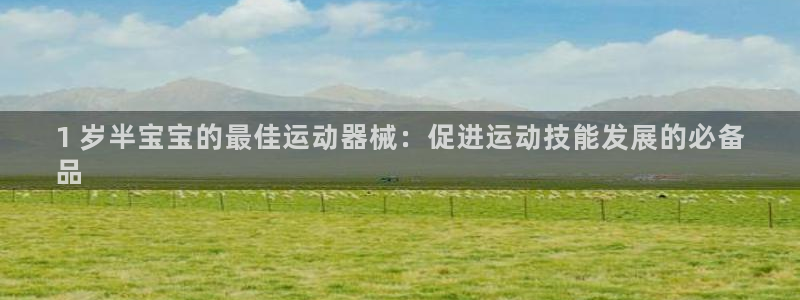 尊龙人生就是博一下首页：1 岁半宝宝的最佳运动器械：