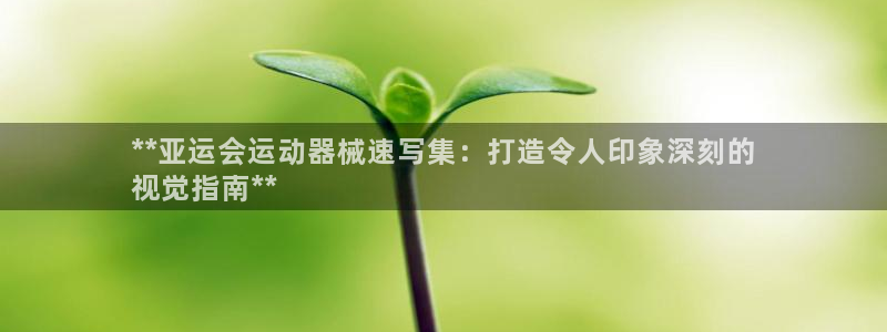 z6尊龙z6：**亚运会运动器械速写集：打造令人印象