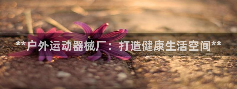尊龙凯时提款一直审核中：**户外运动器械厂：打造健康