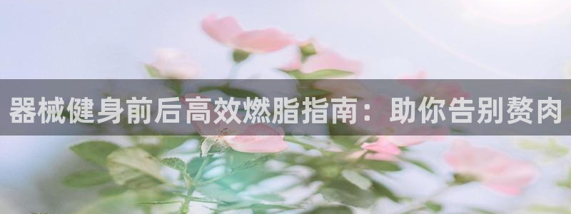 z6com尊龙：器械健身前后高效燃脂指南：助你告别赘