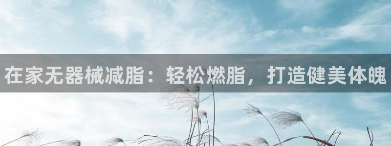 尊龙凯时链接：在家无器械减脂：轻松燃脂，打造健美体魄